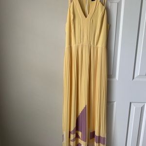 Gently worn (maybe once) French Connection gown. Color is a pale yellow